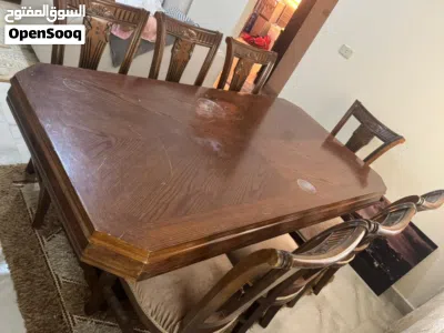طاوله سفرة طول 220*150 مستعملة 2