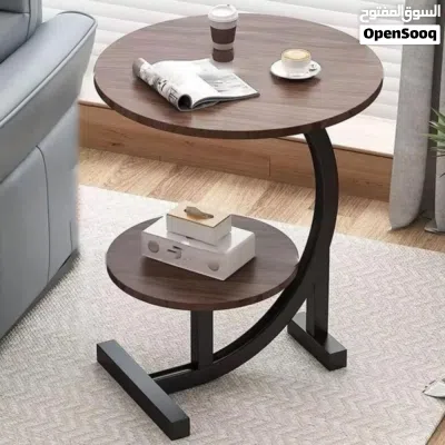 طاولة جانبية مزدوجة بتصميم عصري أنيق 2