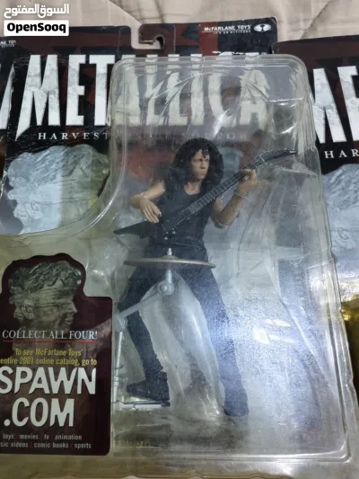 مجموعة نادرة لفرقة ميتاليكا إصدار 2001 METALLICA action figure set of 4 4