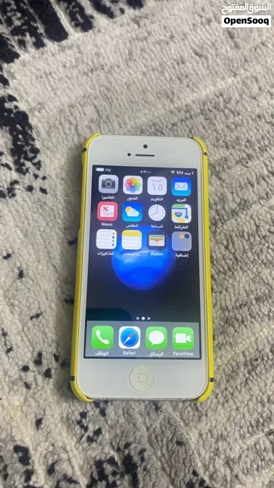 آيفون 5 بحاله ممتازه شاشه جديده وبطاريه جديده فقط نقطه تشغيل تحتاج تبديل تشتغل بس يحتاج تضغط كثير 3