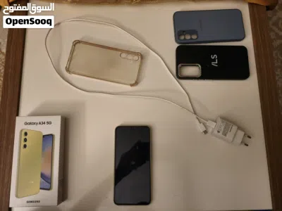 galaxy a34 نظيف مع كامل ملحقاته 2