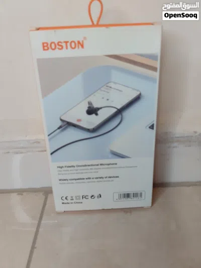 مايك بوسطن Boston MM-01 Lavalier سلكي (3.5mm) Boston MM-01 Wired Lavalier Microphone (3.5mm) 2