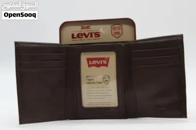 محفظة نقود ليفايس LEVIS جلد اصلي لون بني 2