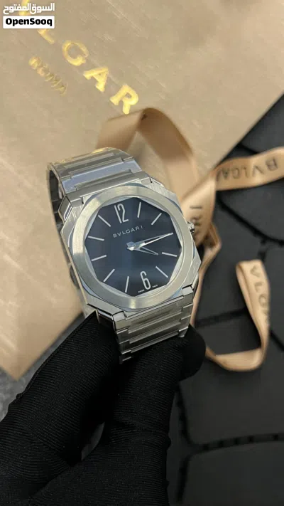 BVLGARI Octo Stainless Steel Quartz Watch – Super Slim 5.8mm Elegant Luxury Design 4