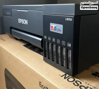 طابعة ايبسون 8050 إيكو تانك جديد استخدام أسبوع فقط نظافة 99% مع كارتونتها 2