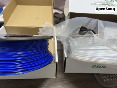 White/Blue Filament (PLA+ & ABS) 3