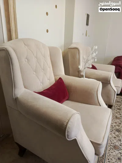 طقم كنب فاخر جدا اسفنج دانلوب وخشب زان تفصييييييل وليس تجاري يعيش العمر عندك 3