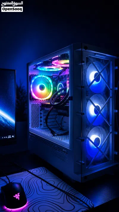 للبيع بي سي أبيض فاخر – شبه جديد (3 شهور فقط). 4060ti i5 12400 نظييف 2
