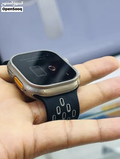 Apple Watch Ultra 1 49mm Titanium Midnight Ocean It’s Very Good Condition Full clear coating 4