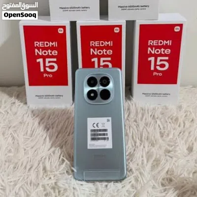 شاومي ريدمي Note 15 pro 5G جديد كفالة الوكيل الرسمي في الأردن bci بسعر مميز 4