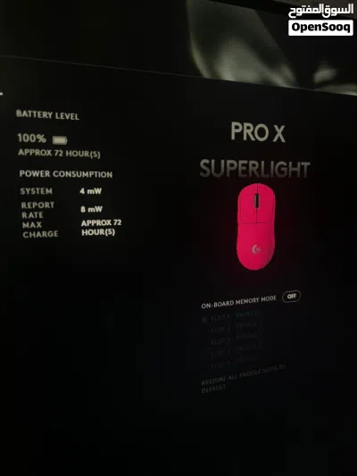 Logitech G Pro Superlight Pink Working fine with slight dust in the scroll wheel fixed price 4