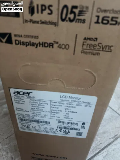 شاشه Acer للبيع حجم 24 LED FHD 3