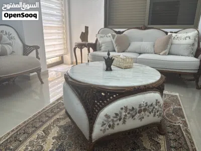 طقم جلوس حفر كامل خشب زان مستورد 4