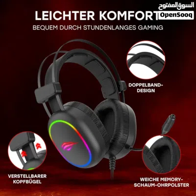 Havit H2002D Gaming Headset 3.5mm 53mm Driver Black Brand New box pack with Year warranty 3