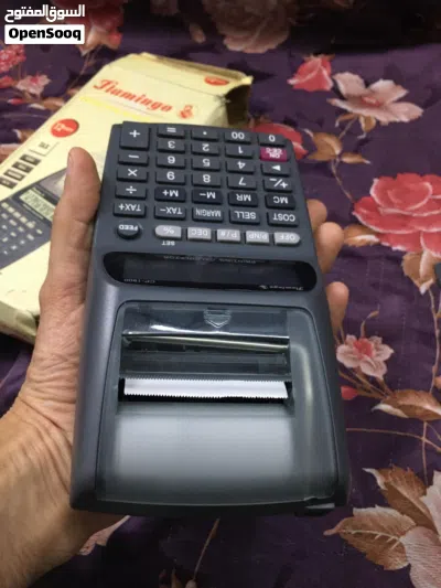 آلة حاسبة طابعة Flamingo CP-1900 (أصلية) بحالة ممتازة للبيع السريع 2