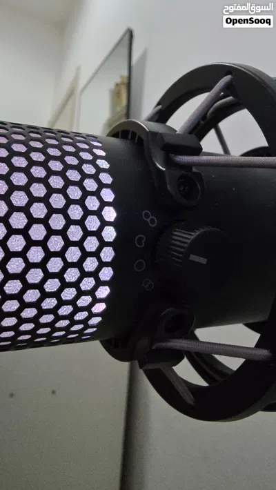 للبيع: مايك الاحتراف والبث القياسي HyperX QuadCast S مع ذراع (Arm) خارجي مدمج! 2