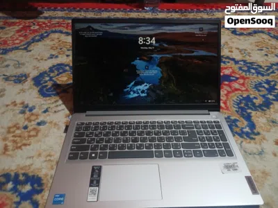 Silver LENOVO Laptop with mouse and bag 2
