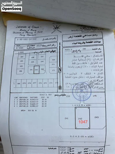 ارض سكنية في الخوض البلاد 3