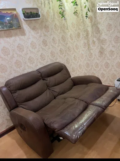 Midas Recliner sofas (3+2+1) original Leather 2