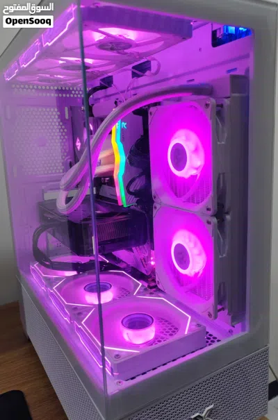 Pc للبيع Cpu:RYZEN 7 5700X معالج Gpu:RTX 5060Ti (16)GB VRAM asus 2 fan كرت شاشة MP:asroc B550 stee 2