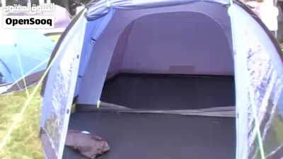 Kampa Brighton 4 Grey Tent, 4 Person, Waterproof, خيمة رمادية تسع 4 اشخاص، ضد المياة و واسعة جدا. 4