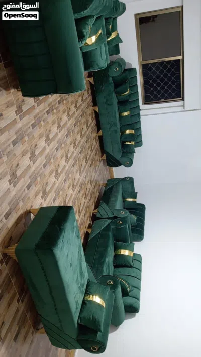 طقم كنب اخضر زيتي 4