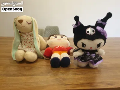 plush toys, bear, dogs, rabbt and more دبادیب....Cute Girls' Dolls - Like New & Excellent Condition 4
