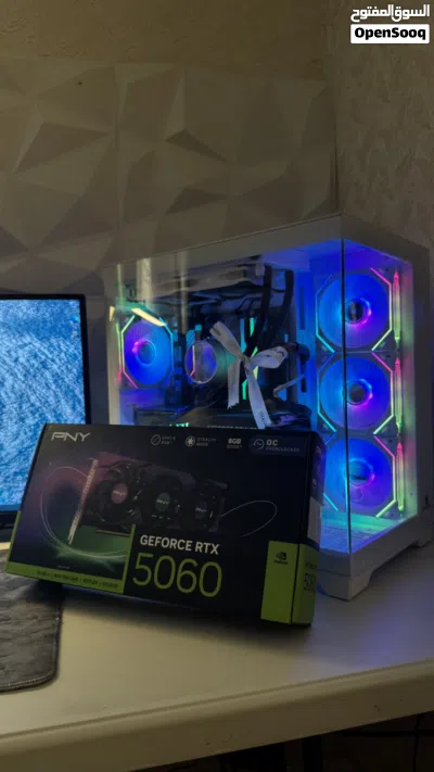 بي سي 5060 3 fans i7-10th تبريد قوي وممتاز مع شكل مميز فريمات عاليه واداء قوي وضمان 2