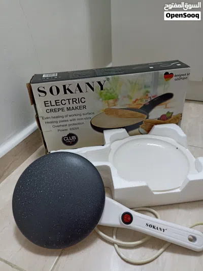 جهاز صنع الكريب Sokany 650 واط جديد بالكرتونة 3