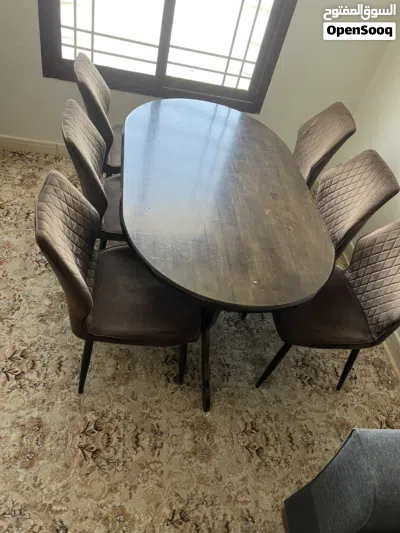طاولة طعام مع ستة كراسى Dinning Table with Six Chairs 4