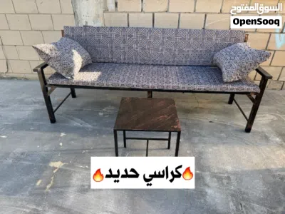 كراسي كراسي حديد +كراسي خشب 3