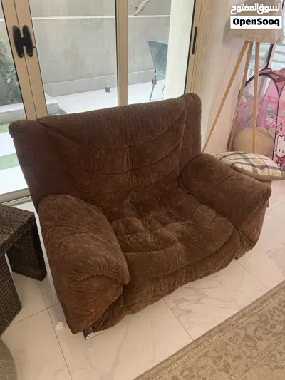 Sofa bed living set / طقم انترية بني 3