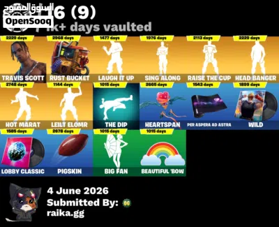 حساب فورتنايت نادر بسعر بتلاقيش زيه 2