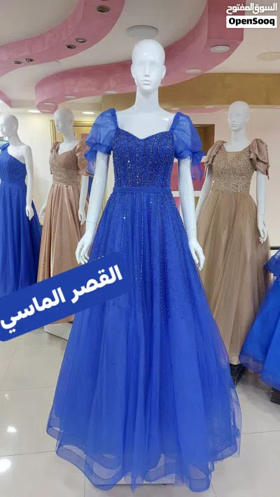 محل فساتين حفلات اسم المحل القصر الماسي العنوان : الزرقاء/ شارع الملك عبد الله /مقابل مؤسسة ضراغمة 3