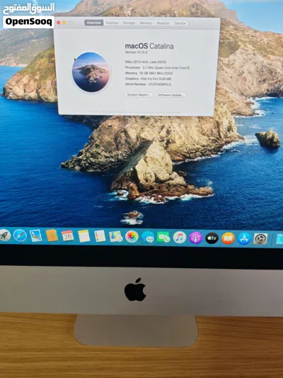 Appe imac 21.5 inch 2013 معالج i5 2