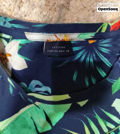 LEFTIES Tropical Floral T-Shirt XXL Summer Beach Vacation Shirt 4