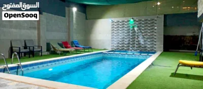 مزرعه وشاليه للإيجار بركة سباحه مدفيه 3