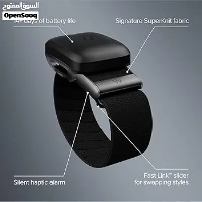 WHOOP 4.0 Onyx SuperKnit Band + Battery Pack with 12 Months Membership WS40/WP40 3