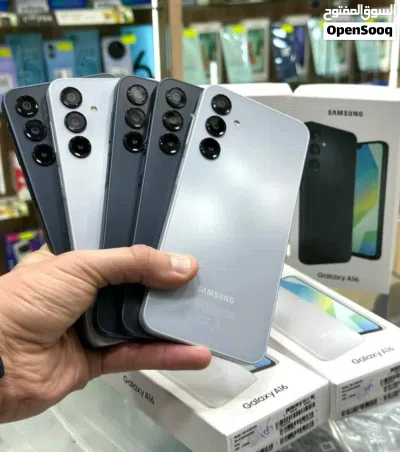جهاز جديد بالكرتونة Samsung A16 رام 8 و 12 و 16 جيجا 128 و 256 مكفول سنة متوفر توصيل وهدية 3