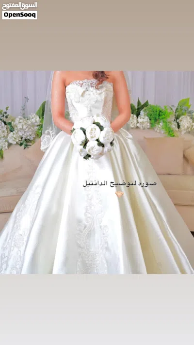 فستان زفاف بنمط فرنسي للاجار 2