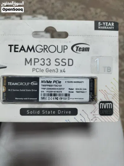 للبيع هاردسك SSD NVMe جديد تماماً متبرشم TeamGroup MP33 أقرأ وصف 2