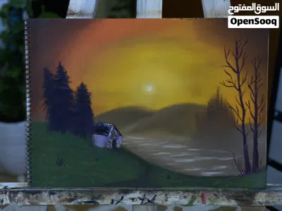 لوحه رسم يدوي زيتي 3