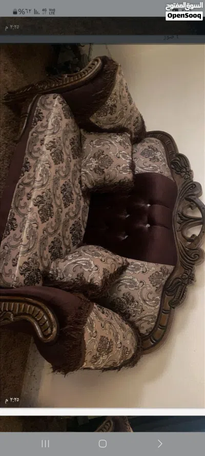 طقم كنب 7 مقاعد مستعمل للبيع 2