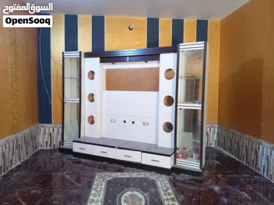 ميز شاشه بلازما معرض معرض جانبي وانارة ديكور 3