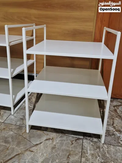 1 month used metal white shelfs (3 REIK) 10pieces available -OMR-110 2