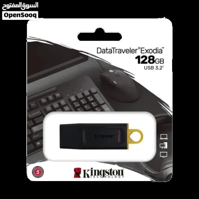 فلاش تخزين كينغستون سريعة النقل - Kingston Exodia Data transfer Flash Drive 128 GB 2