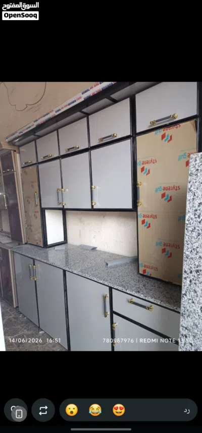 مطابخ المنيوم حديثه بجميع انواعه وتفصول حسب الطلب بجميع انواعه 3