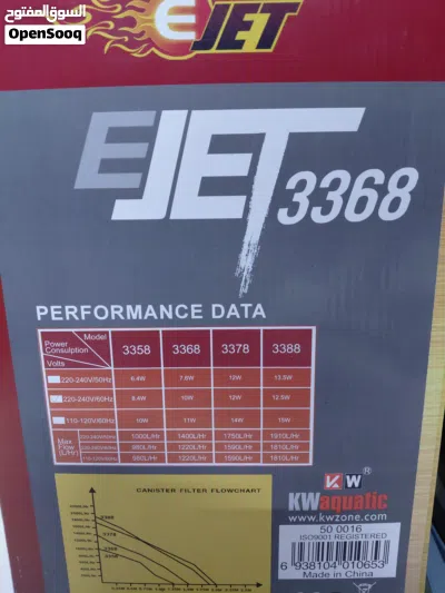 EJET Canister Filter 3368 (Almost New) 3