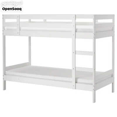 لبيع سرير طابقين من ايكيا IKEA Bunk Bed with 2 Mattresses 2