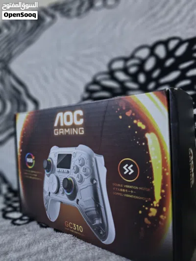 جوستك Aoc ابيض احترافي مع شاشة مدمجة بسعر 70 وبي مجال بسيط مكاني بغداد 2